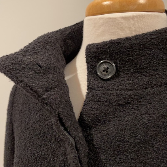 ISAAC MIZRAHI | BOUCEL BLACK COAT - Picture 8 of 9